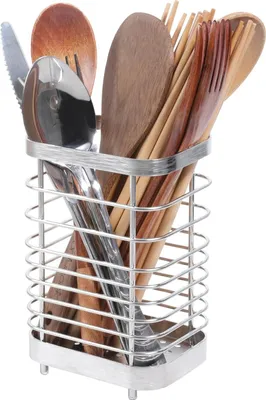 Produktbild von Besteckkorb aus Edelstahl - Küchenorganizer - Metall - für Schubladen und Arbeitsflächen - Toski - 10 x 75 x 15 cm (l x b x h) Besteckbehälter