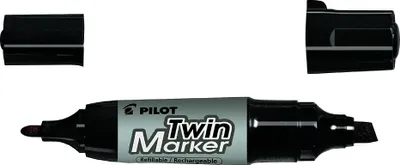 Image de PILOT Permanent-Marker "Twin Marker Jumbo", schwarz