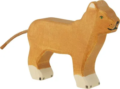 Image de Lionne en bois Holztiger