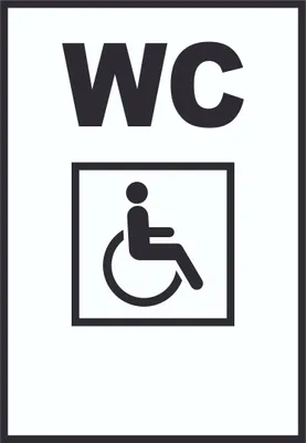 Produktbild von WC Behinderten Schild A3 (297x420mm)