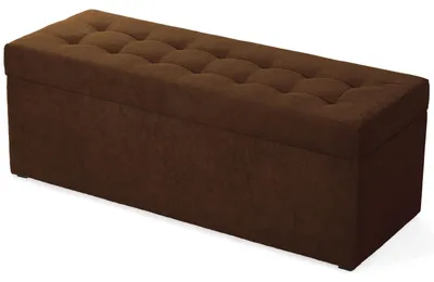 Obrázok produktu pre MG Design, hnedý taburet s úložným priestorom, 45x120 cm - objem úložného priestoru 140 litrov, nosnosť do 300 kg, stabilný a ľahko udržiavateľný, vhodný do obývačky, spálne a chodby