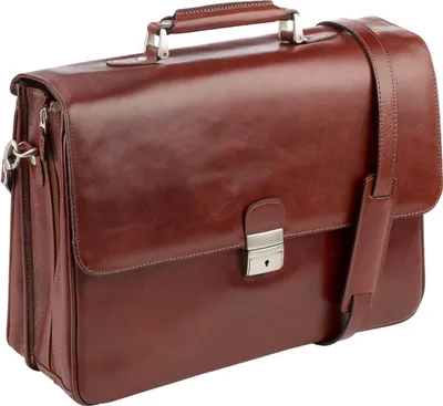 Produktbild von Aktentasche Bowatex Arbeitstasche Umhängetasche Leder Tasche 42cm Braun