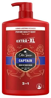 Productafbeelding van Multipack: 4 flessen Old Spice 3-in-1 douchegel, Captain