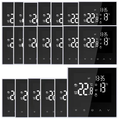 Obrázek produktu pro 20X Smart termostat Digitální LCD pokojový termostat pro 16A elektrické podlahové vytápění Týdenní programovatelný regulátor teploty pro domácnost Škola Kancelář Hotel