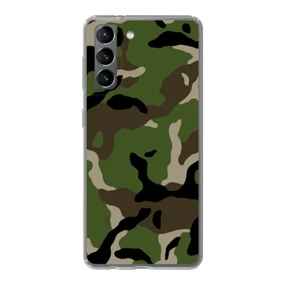 Produktbild von MuchoWow® Handyhülle Schutzhülle Hülle für Samsung Galaxy S21 Militärisches Tarnungsmuster Silikon Softcase Handy Hülle - Softcase