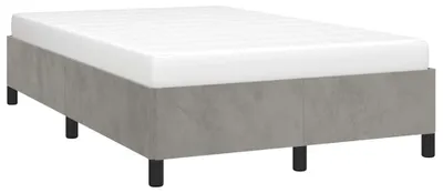 Immagine prodotto di vidaXL Struttura letto senza materasso grigio chiaro 120x190 cm velluto
