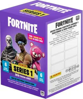 Produktbild von Panini Fortnite Sammelkarten Blaster Box - 6 Booster und Epic Karte TOPM097672