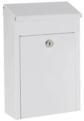 Immagine prodotto di CASAYA, cassetta postale BK 100, quadrata, in lamiera d'acciaio, bianca, codice prodotto: 180000CAS