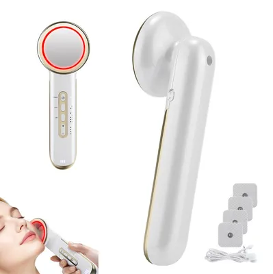 Produktbild von Ultraschall Gesichtsmassagegerät mit EMS & Infrarot, 5 Stufen, Wiederaufladbar, Tragbar für Hautpflege