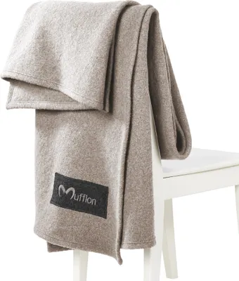 Produktbild von Mufflon W300 Mu-Plaid II stone 220 x 140 cm