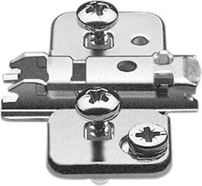 Produktbild von BLUM CLIP Exzenter Kreuzmontageplatte, Zwillingsanschlag, Stahl, EXPANDO, D: 0mm