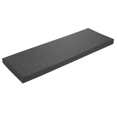 Immagine prodotto di Cuscino per panca 120 x 40 cm, grigio scuro, lato inferiore antiscivolo, cuscino per davanzale, rivestimento lavabile, sleepling
