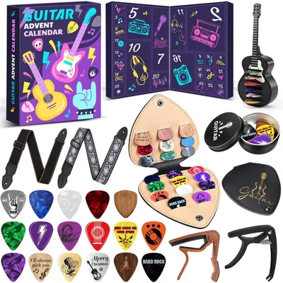 Productafbeelding van Adventskalender met Gitaarplectrums voor Kerst 2026