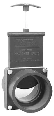 Produktbild von Valterra Zugschieber 63 mm Edelstahlspindel Kunsstoffplatte