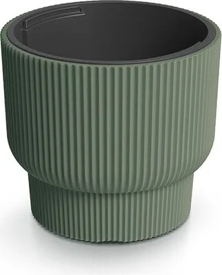 Produktbild von Blumentopf Milly für Innen- und Außenbereich Pflanzgefäß Pflanzentopf Rund Kunststoff 299 mm Farbe Piniengrün