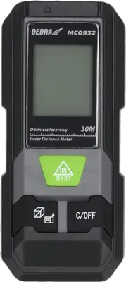 Obrázek produktu pro LASEROVÝ DIMENZOMĚR 30 m, DEDRA MC0932, mini dálkoměr LASEROVÉ MĚŘICÍ ZAŘÍZENÍ