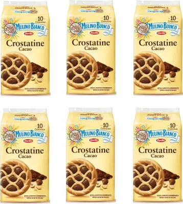 Produktbild von 60x Mulino Bianco Kuchen Crostatina Cacao schokoriegel Schokolade kekse Kakao 40gr