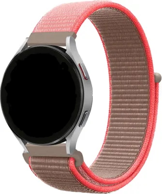 Produktbild von Strap-it Samsung Galaxy Watch 42mm Nylonarmband (Neonpink)