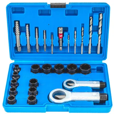 SILVER Schraubenausdreher-Set 26-teilig für beschädigte Schrauben