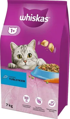 Produktbild von WHISKAS Cat Adult mit Thunfisch - Katzentrockenfutter - 7 kg