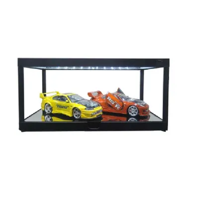 Produktbild von Modellauto Vitrine schwarz 1:18 LED Beleuchtet