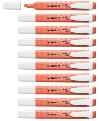 Produktbild von STABILO Textmarker - swing cool Pastel - 10er Pack - Korallrot