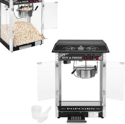 Obrázek produktu pro Stroj na popcorn o výkonu 1600 W s osvětleným skleněným pouzdrem