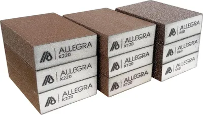 Produktbild von Schleifschwamm-Set 3x3 I Körnung K60 K120 K220