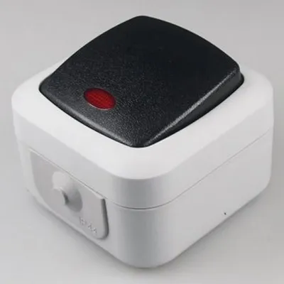 Produktbild von 1213 Feuchtraum IP44 Kontroll-Schalter 10A inkl. Rahmen