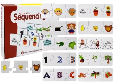 Produktbild von Lean Toys Lernpuzzle Puzzle Lernen 10 Verbindungen