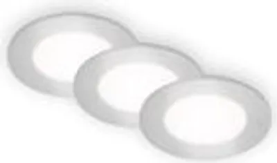 Produktbild von LED Einbauleuchten Einbaulampe 3er Set 3W chrom Kunststoff Ø8,6cm IP65 Briloner