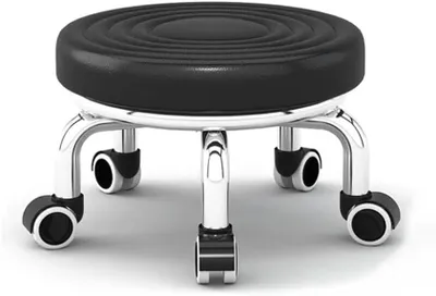 Produktbild von Runder Hocker 22 cm, 360° drehbar, Universalrollen, für Garage