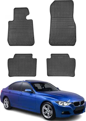 Immagine prodotto di 2012-2019 BMW Serie 3 F30 F31 M3 F80 Tappetini in gomma nera 4 pz