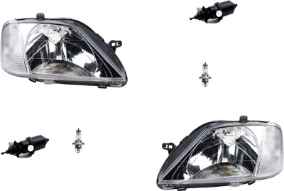 Produktbild von Scheinwerfer passend für Dacia Logan 09/04-05/08 + H4 Links Rechts m. Stellmotor 6001546788 6001645788 6001546789 8200211014 7700421671 6001546 Johns