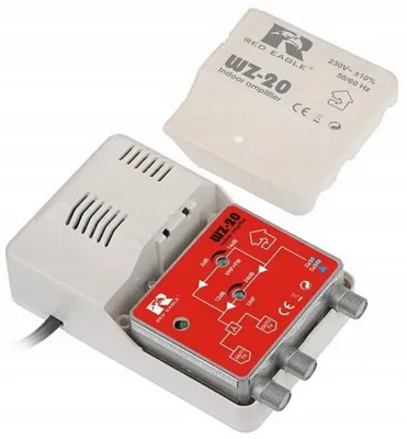 Obrázek produktu pro DVB-T zesilovač WZ-20 s rozbočovačem se 2 výstupy