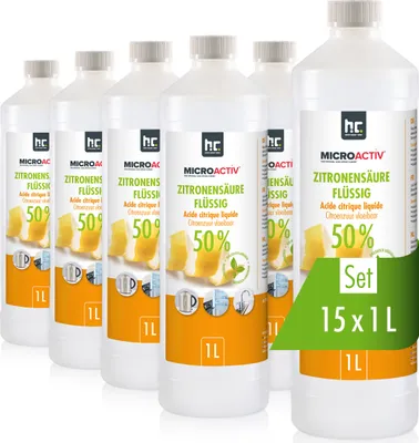 Produktbild von 15x 1 L Microactiv® Zitronensäure 50% flüssig