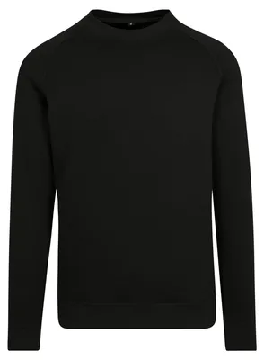 Immagine prodotto di Build Your Brand - Felpa girocollo da uomo/donna unisex con maniche raglan LT2183 (5XL) (nero)