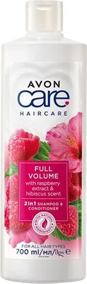 Produktbild von AVON 2-in-1-Shampoo und Spülung mit Himbeerextrakt – für Volumen und Fülle, 700 ml
