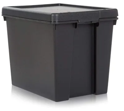 Obrázok produktu pre Recyklačný box 24 litrov, s vrchnákom, plast, triedenie odpadu