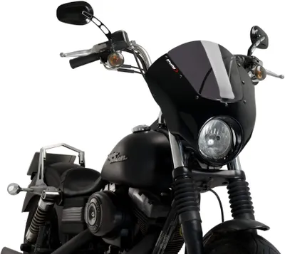 Immagine prodotto di Cupolino PUIG semicarenato fumè scuro per Harley davidson dyna street bob