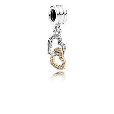 Produktbild von Pandora 792068CZ Charm-Anhänger Verschlungene Herzen
