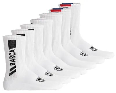Produktbild von FC Barcelona Uni Socken, 7er Pack - Tennis Socks, Schriftzug-Logo, Baumwollmischung, einfarbig Weiß 43-46