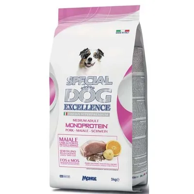 Productafbeelding van Monge 8009470059978, Geschikt voor volwassen dieren, Medium (11 - 25 kg), Varkensvlees, 3 kg