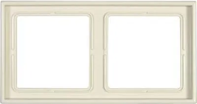 Zdjęcie produktu dla JUNG 2fach Rahmen LS 990 Creme-Weiß LS982W (LS982W)