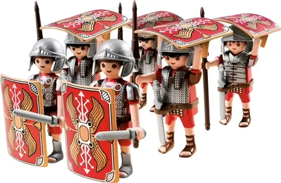 Produktbild von PLAYMOBIL, Mini-Figuren Ausgerüstetes Römisches Bataillon mit Zubehör, Bunt