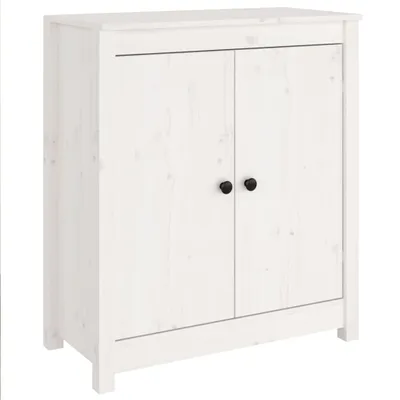 Produktbild von Sideboard Weiß 70x35x80 cm Massivholz Kiefer