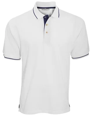 Produktbild von Kustom Kit St.Mellion Herren Polo-Shirt, Kurzarm FK449 (XL) (Weiß/Marineblau)