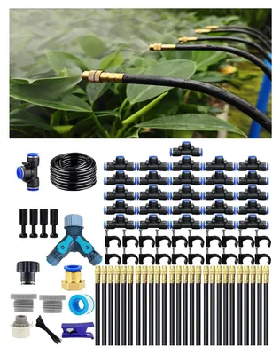Produktbild von Tropfsystem – Automatische Bewässerung – Pflanzenpflege – 360-Grad-Sprühköpfe – 30 Meter Schlauch – Grün
