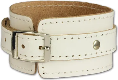 Produktbild von SilberDream Armband Leder -gegerbtes Rindsleder- Armschmuck weiß Damen LA1189W
