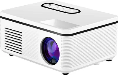 Imagen del producto de Proyector LED H90 Mini de alto rendimiento, HD 1080P, portátil, para cine en casa, color blanco
